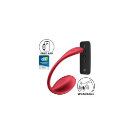 Oeuf vibrant télécommandé rouge Shiny Petal Satisfyer 